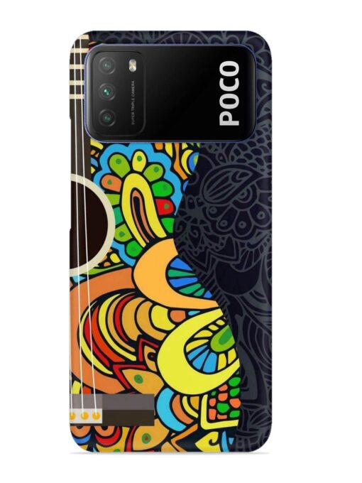 Guitar Vector Art Snap Case for Poco M3 Zapvi