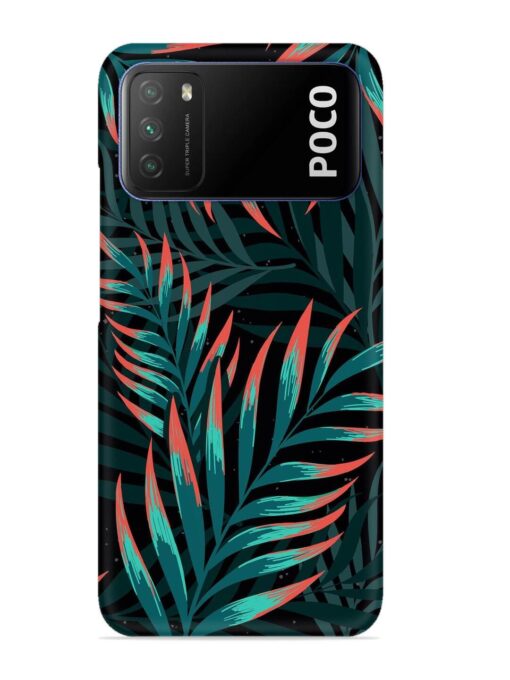 Green Leaf Art Snap Case for Poco M3 Zapvi