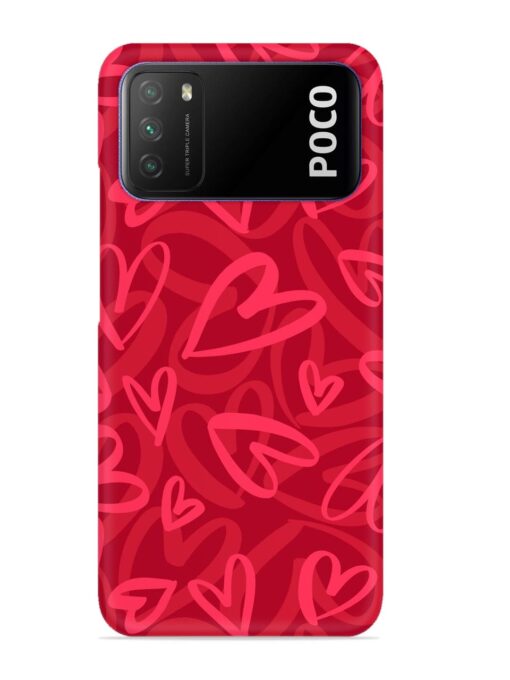 Seamless Romantic Pattern Snap Case for Poco M3 Zapvi