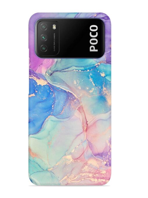 Alcohol Ink Colors Snap Case for Poco M3 Zapvi