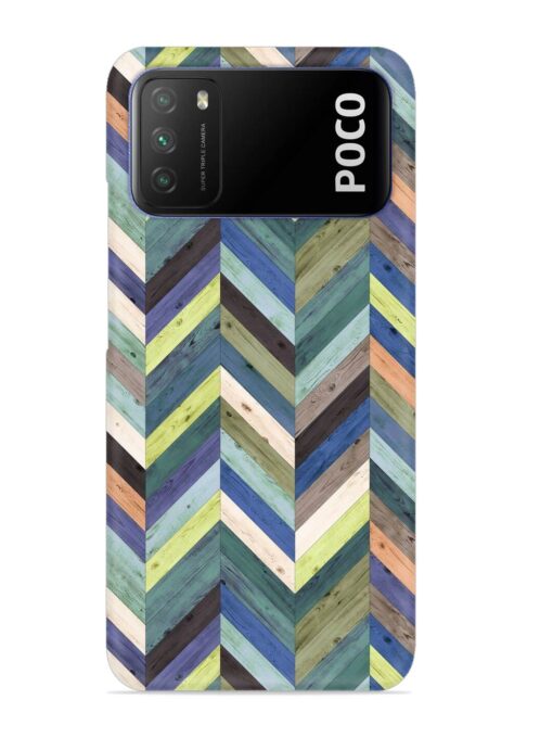 Chevron Random Color Snap Case for Poco M3 Zapvi