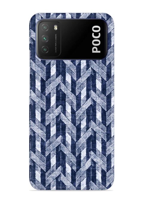 Abstract Herringbone Motif Snap Case for Poco M3 Zapvi