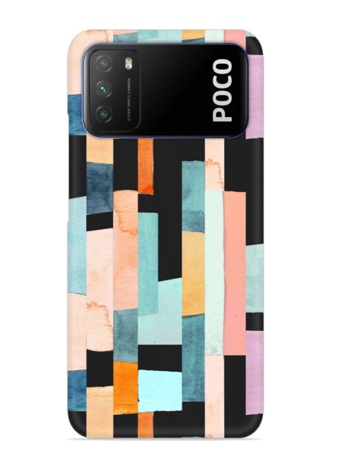 Geometric Seamless Pattern Snap Case for Poco M3 Zapvi