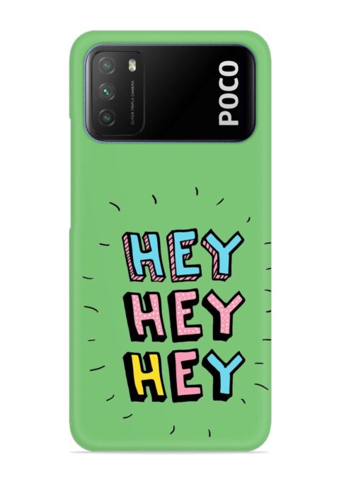 Hey Vector Cartoon Snap Case for Poco M3 Zapvi