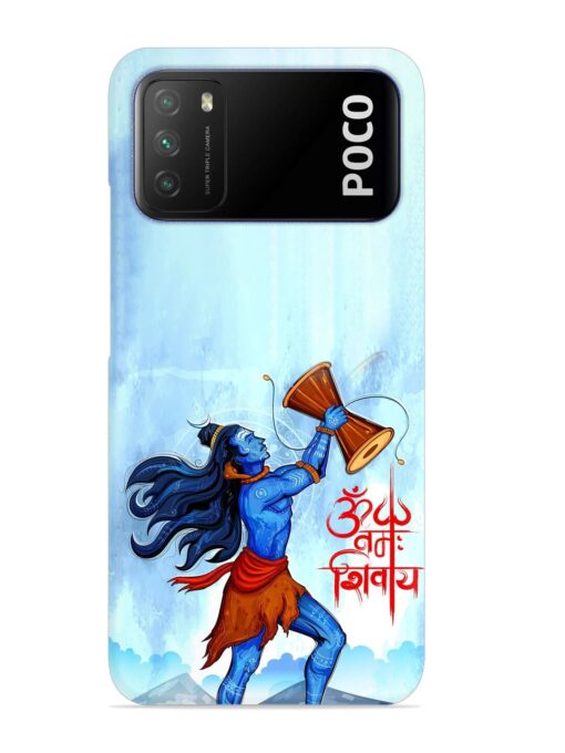 Illustration Lord Shiva Snap Case for Poco M3 Zapvi