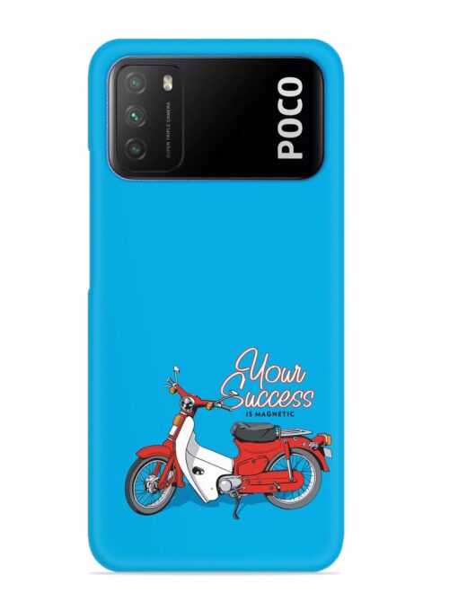 Motorcycles Image Vector Snap Case for Poco M3 Zapvi