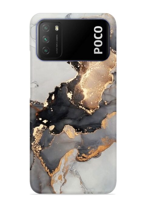 Luxury Abstract Fluid Snap Case for Poco M3 Zapvi