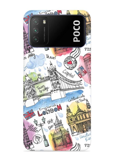 Vector London Landmark Snap Case for Poco M3 Zapvi