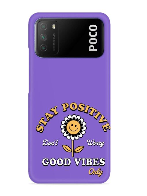 Retro Positive Flower Snap Case for Poco M3 Zapvi