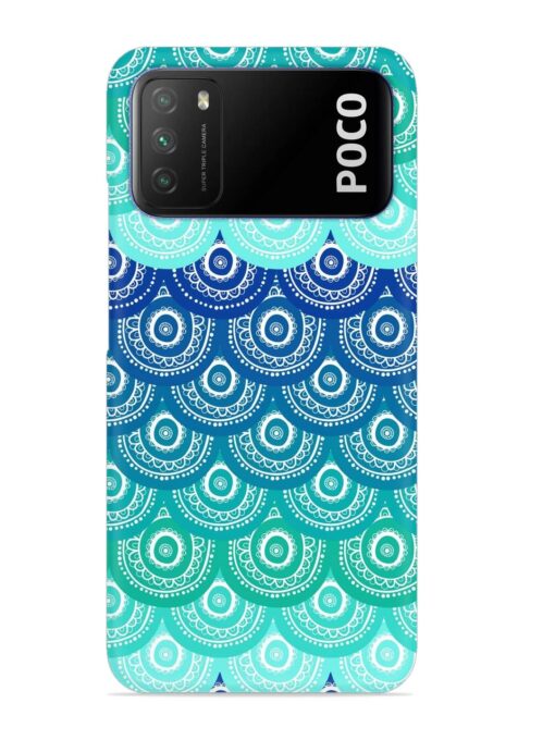 Ethnic Seamless Pattern Snap Case for Poco M3 Zapvi