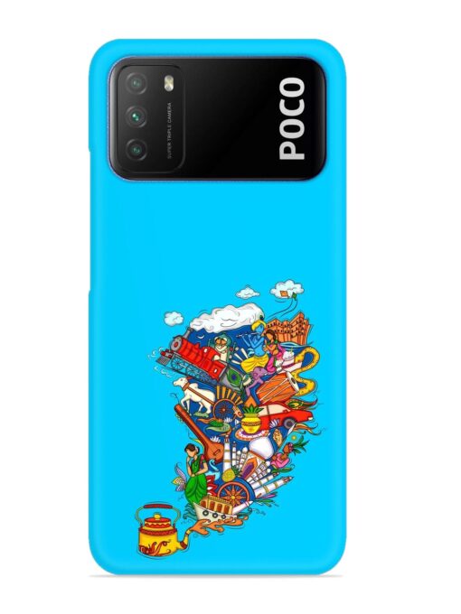 Vector Design Indian Snap Case for Poco M3 Zapvi