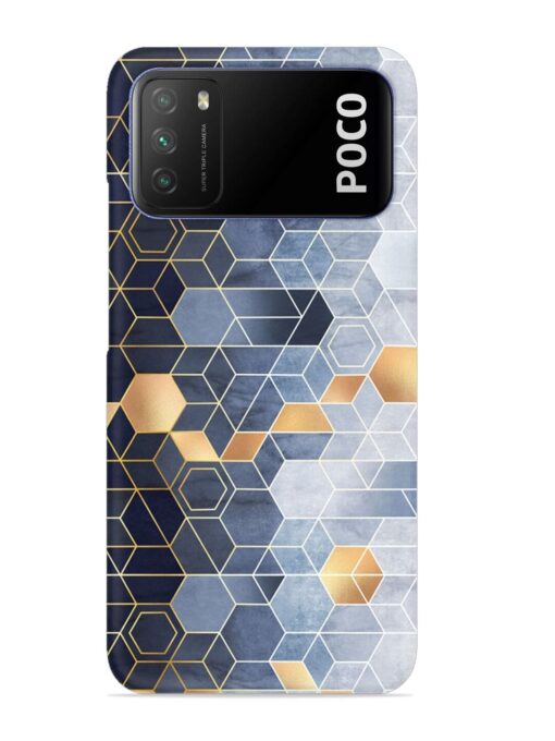 Geometric Abstraction Hexagons Snap Case for Poco M3 Zapvi