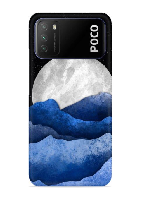 Full Moon Mountain Vector Snap Case for Poco M3 Zapvi