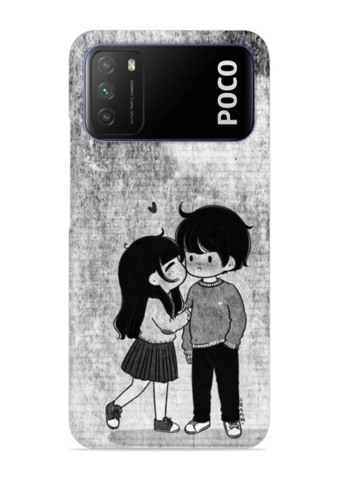 Couple Love Highlights Snap Case for Poco M3 Zapvi