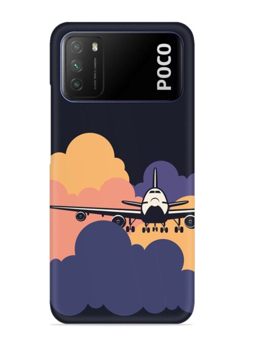 Aeroplane vector Snap Case for Poco M3 Zapvi