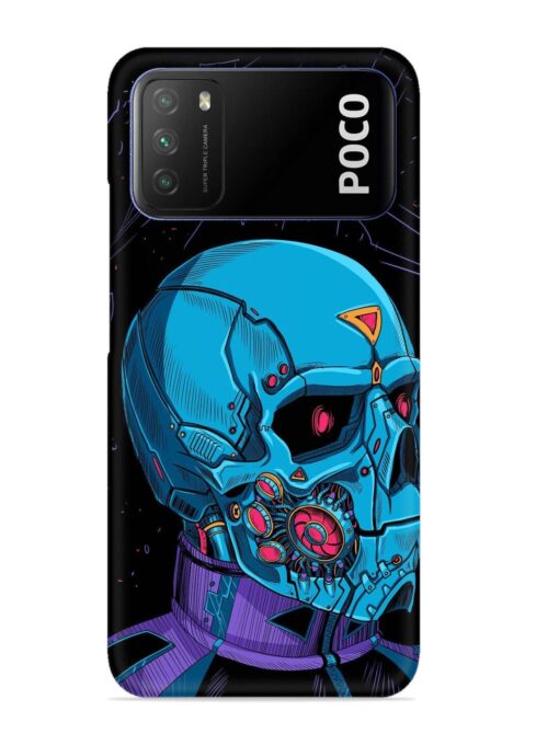 Skull Robo Vector Snap Case for Poco M3 Zapvi