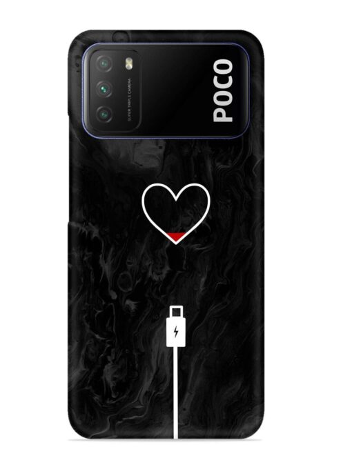 Heart Charging Vector Snap Case for Poco M3 Zapvi