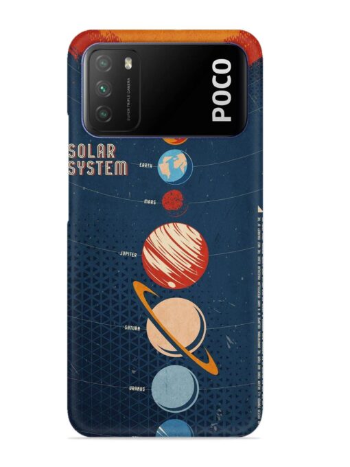 Solar System Vector Snap Case for Poco M3 Zapvi