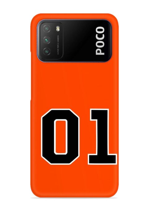 01 Number Snap Case for Poco M3 Zapvi