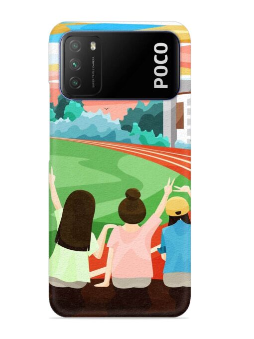 School Playground Snap Case for Poco M3 Zapvi