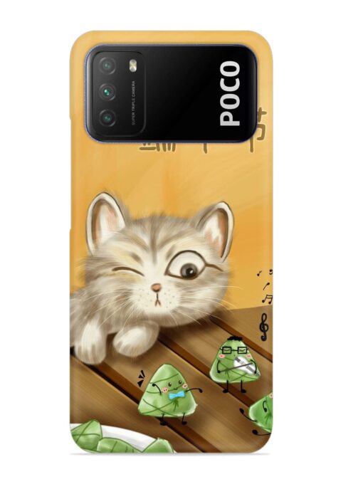 Cat Scorpion Dancing Snap Case for Poco M3 Zapvi