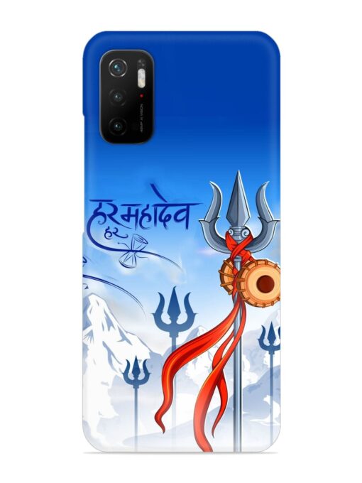 Har Har Mahadev Trishul Snap Case for Poco M3 Pro (5G) Zapvi