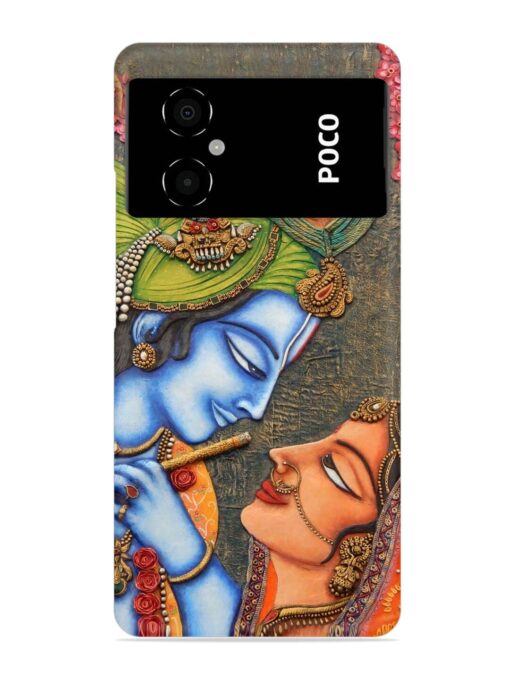 Lord Radha Krishna Flute Art Snap Case for Poco M4 (5G) Zapvi