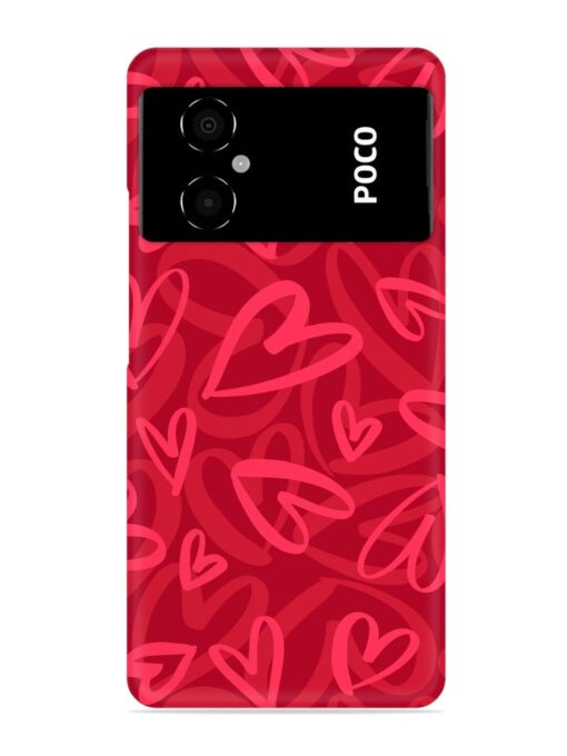 Seamless Romantic Pattern Snap Case for Poco M4 (5G) Zapvi