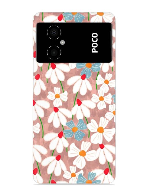 Abstract Petal Flowers Snap Case for Poco M4 (5G) Zapvi