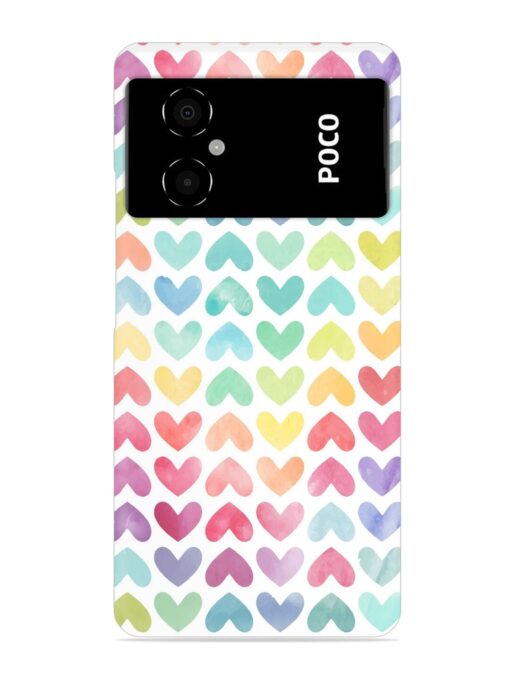 Seamless Colorful Watercolor Snap Case for Poco M4 (5G) Zapvi