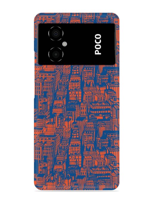 Hand Drawn Seamless Snap Case for Poco M4 (5G) Zapvi