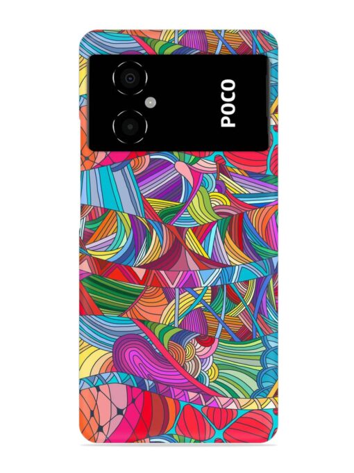 Seamless Patterns Hand Drawn Snap Case for Poco M4 (5G) Zapvi