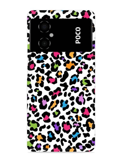 Seamless Leopard Pattern Snap Case for Poco M4 (5G) Zapvi