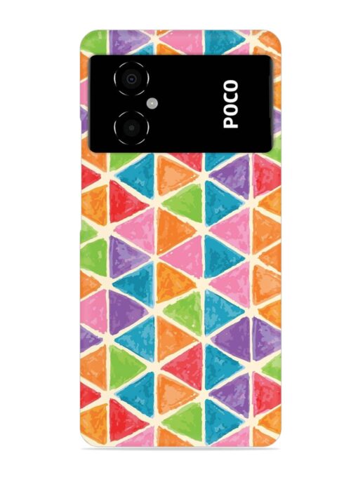 Seamless Colorful Isometric Snap Case for Poco M4 (5G) Zapvi