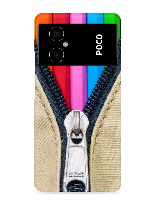 Zip In Color Snap Case for Poco M4 (5G) Zapvi