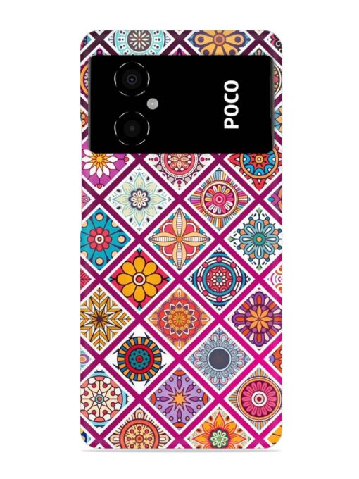 Seamless Tile Pattern Snap Case for Poco M4 (5G) Zapvi