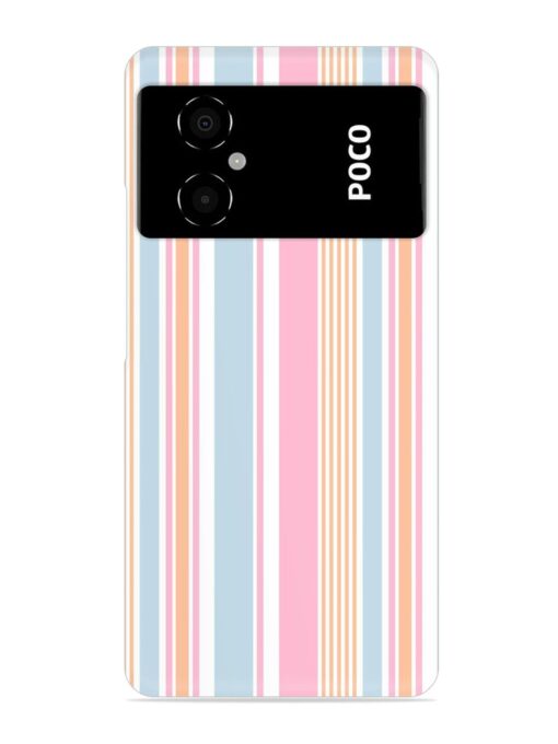 Stripe Seamless Pattern Snap Case for Poco M4 (5G) Zapvi