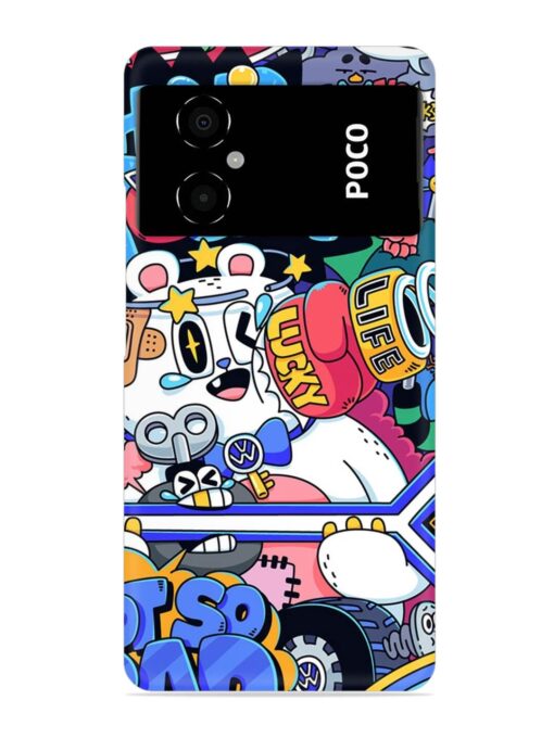 Universal Doodle Snap Case for Poco M4 (5G) Zapvi