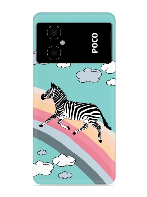 Running Zebra Snap Case for Poco M4 (5G) Zapvi