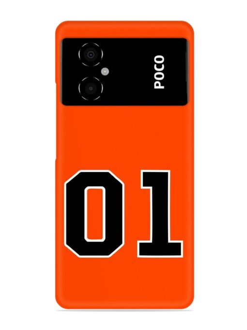 01 Number Snap Case for Poco M4 (5G) Zapvi