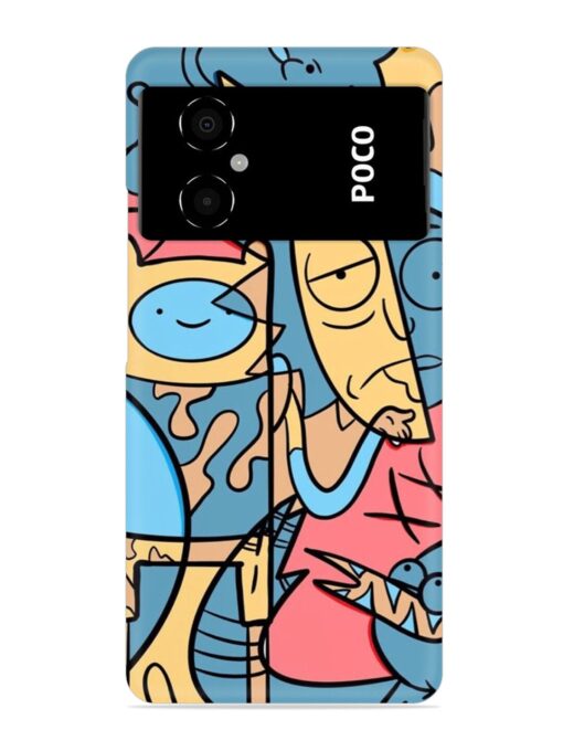 Silly Face Doodle Snap Case for Poco M4 (5G) Zapvi