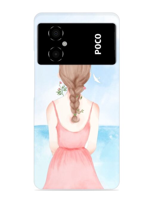 Watercolor Girl Vector Snap Case for Poco M4 (5G) Zapvi