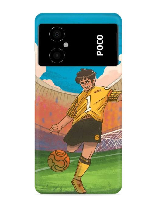 Soccer Kick Snap Case for Poco M4 (5G) Zapvi