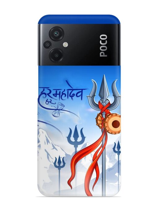 Har Har Mahadev Trishul Snap Case for Poco M5 Zapvi