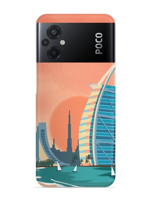 Dubai Architectural Scenery Snap Case for Poco M5 Zapvi