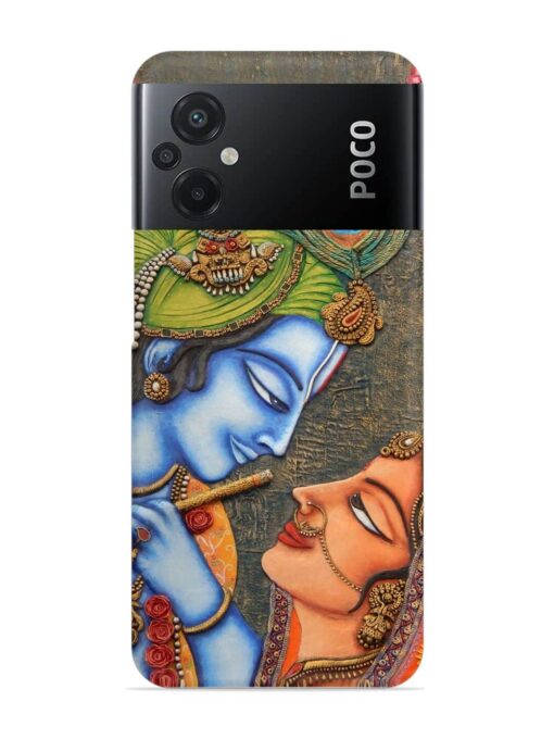 Lord Radha Krishna Flute Art Snap Case for Poco M5 Zapvi