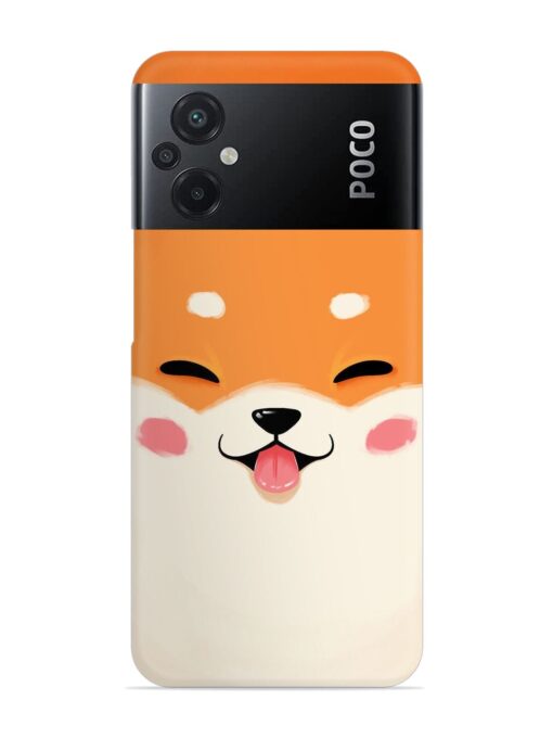 Cute Dog Face Vector Snap Case for Poco M5 Zapvi