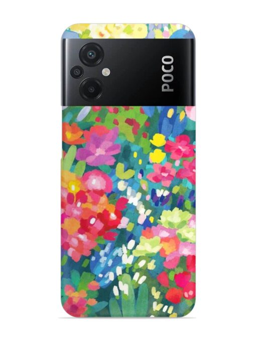 Watercolor Flower Art Snap Case for Poco M5 Zapvi