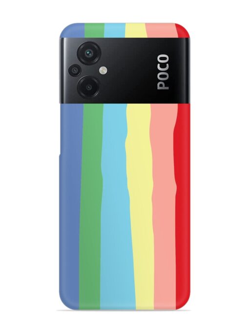 Rainbow Premium Shade Snap Case for Poco M5 Zapvi