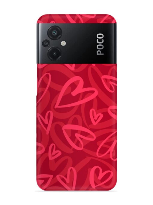 Seamless Romantic Pattern Snap Case for Poco M5 Zapvi